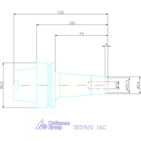 Fahrion Precíziós ER szorítópatronos befogó CENTRO P 16C