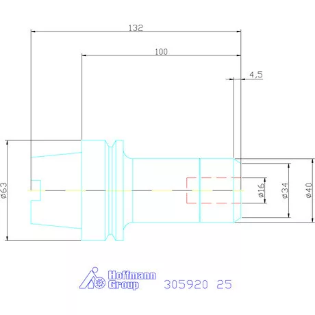 Fahrion Precíziós ER szorítópatronos befogó CENTRO P 25