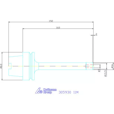 Fahrion Precíziós ER szorítópatronos befogó CENTRO P 11M