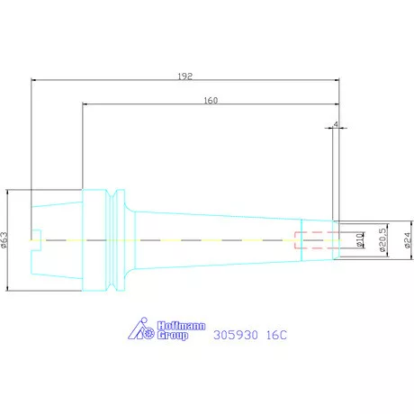 Fahrion Precíziós ER szorítópatronos befogó CENTRO P 16C
