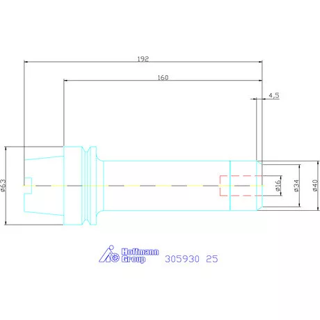 Fahrion Precíziós ER szorítópatronos befogó CENTRO P 25