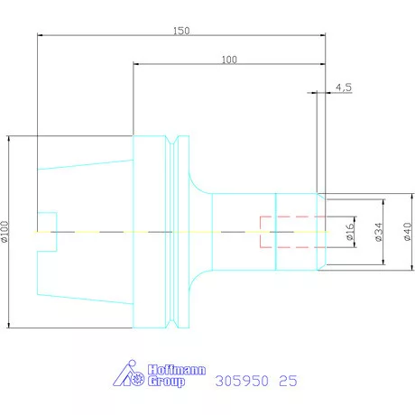 Fahrion Precíziós ER szorítópatronos befogó CENTRO P 25