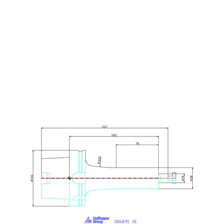 Garant Marófej befogó hűtőcsatorna furattal 16 mm