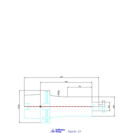 Garant Marófej befogó hűtőcsatorna furattal 27 mm
