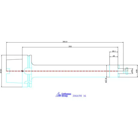 Garant High-Performance marófej befogó rezgéscsillapított, hengeres, hűtőcsatorna furatokkal 16 mm