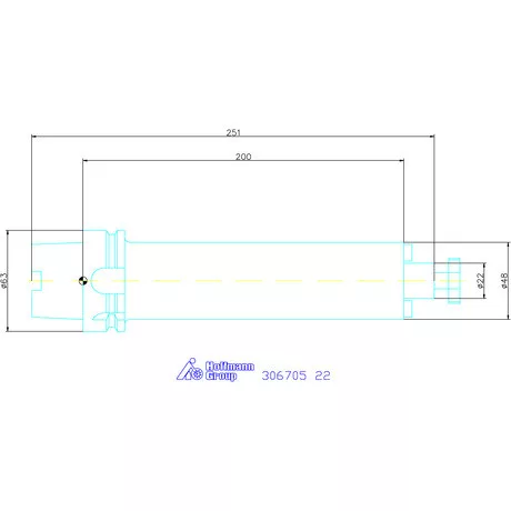 Garant Marófej befogó Rezgéscsillapított, hengeres 22 mm