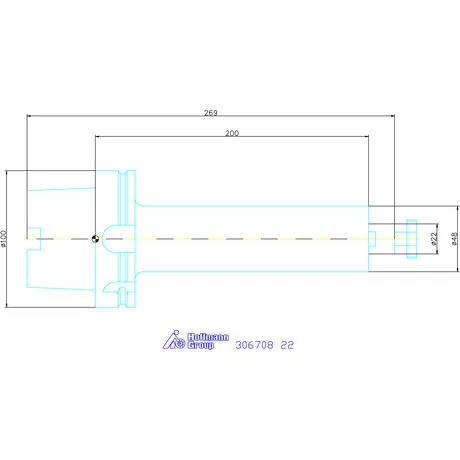 Garant Marófej befogó Rezgéscsillapított, hengeres 22 mm