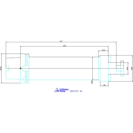 Garant Marófej befogó Rezgéscsillapított, hengeres 40 mm