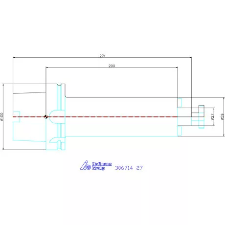 Garant Marófej befogó rezgéscsillapított, hengeres, hűtőcsatorna furattal 27 mm