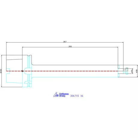 Garant Marófej befogó rezgéscsillapított, hengeres, hűtőcsatorna furattal 16 mm