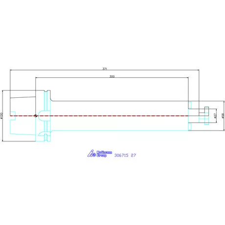 Garant Marófej befogó rezgéscsillapított, hengeres, hűtőcsatorna furattal 27 mm
