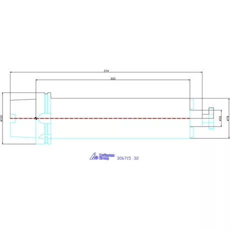 Garant Marófej befogó rezgéscsillapított, hengeres, hűtőcsatorna furattal 32 mm