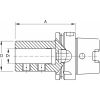 Szerszámtartó telibefúróhoz  25 mm