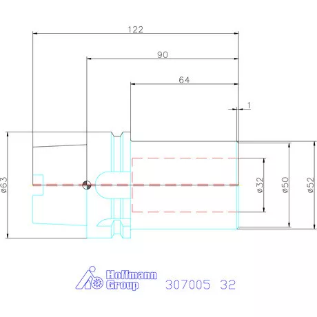 Garant Szerszámtartó telibefúróhoz 32 mm