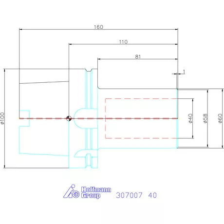 Garant Szerszámtartó telibefúróhoz 40 mm