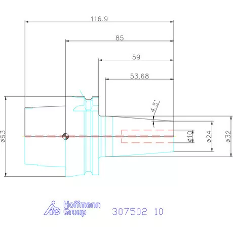 Garant Hidroplasztikus befogó slim Master Chuck 10 mm