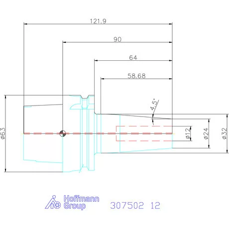 Garant Hidroplasztikus befogó slim Master Chuck 12 mm