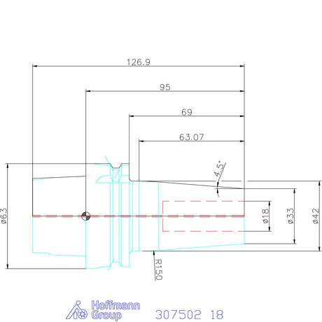 Garant Hidroplasztikus befogó slim Master Chuck 18 mm