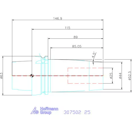 Garant Hidroplasztikus befogó slim Master Chuck 25 mm
