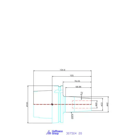 Garant Master Chuck hidroplasztikus befogó Master Chuck 20 mm