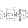 Hidroplasztikus szerszámtartó BASIC rövid, karcsú 12 mm