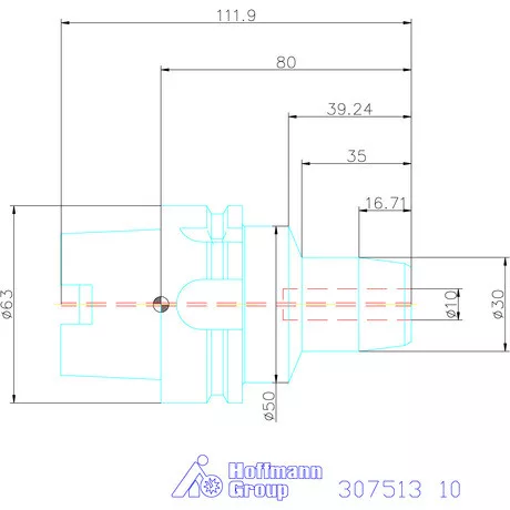Garant Hidroplasztikus szerszámtartó BASIC rövid, karcsú 10 mm