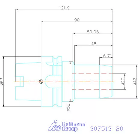 Garant Hidroplasztikus szerszámtartó BASIC rövid, karcsú 20 mm