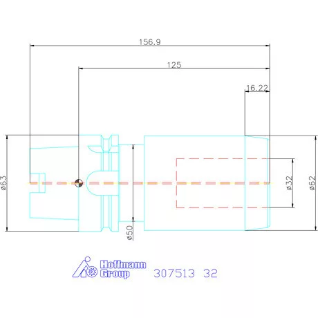 Garant Hidroplasztikus szerszámtartó BASIC rövid, karcsú 32 mm