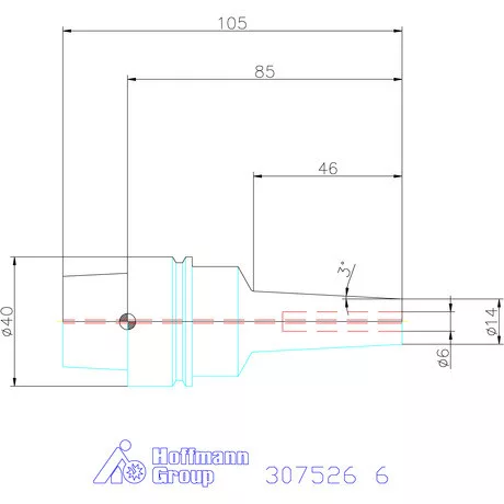 Garant Karcsú hidroplasztikus befogó 6 mm