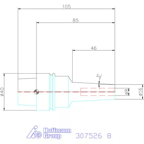 Garant Karcsú hidroplasztikus befogó 8 mm