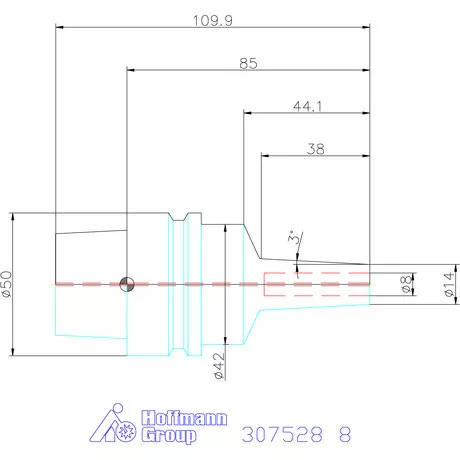 Garant Karcsú hidroplasztikus befogó 8 mm