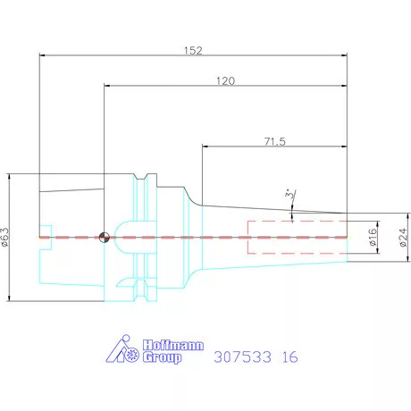 Garant Karcsú hidroplasztikus befogó 16 mm