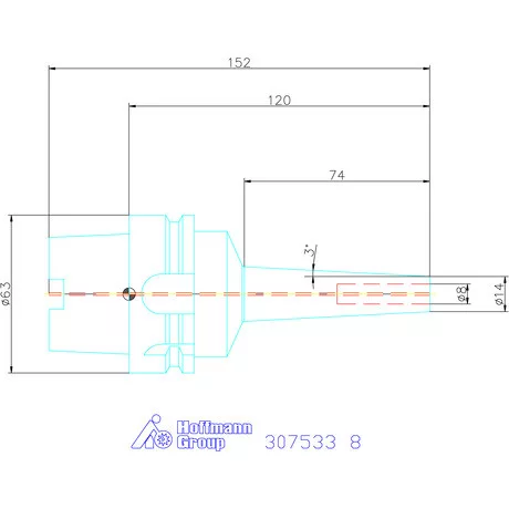 Garant Karcsú hidroplasztikus befogó 8 mm