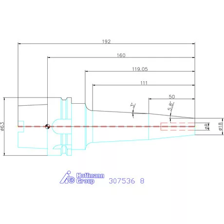 Garant Karcsú hidroplasztikus befogó 8 mm