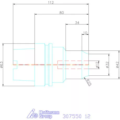 Garant Hidroplasztikus szerszámtartó HT 12 mm