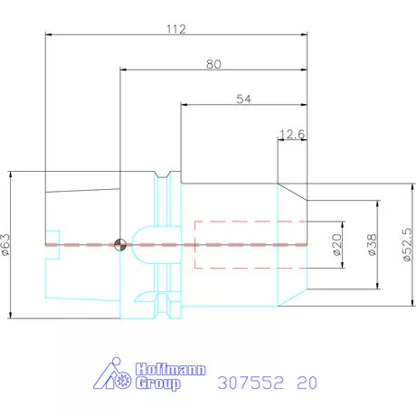 Hidroplasztikus szerszámtartó HT  20 mm