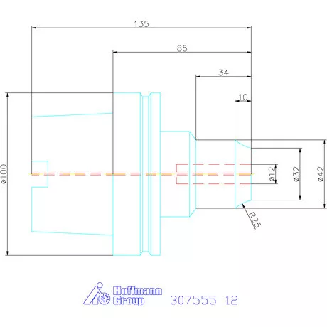 Garant Hidroplasztikus szerszámtartó HT 12 mm