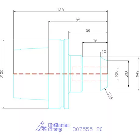 Garant Hidroplasztikus szerszámtartó HT 20 mm