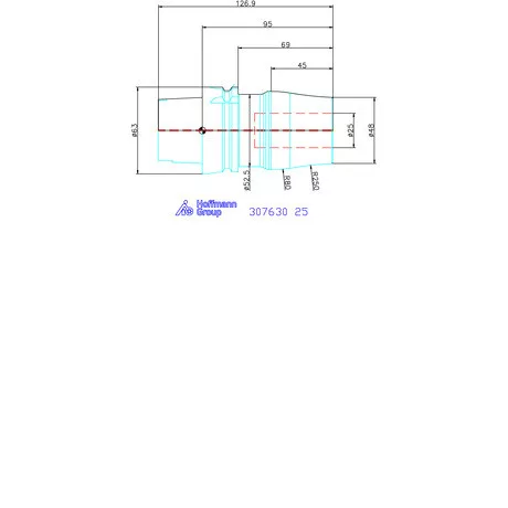 Garant Performance hidroplasztikus befogó Master Chuck 25 mm
