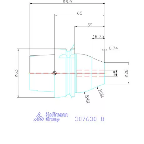 Garant Performance hidroplasztikus befogó Master Chuck 8 mm