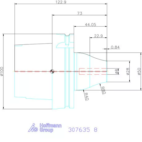 Garant Performance hidroplasztikus befogó Master Chuck 8 mm