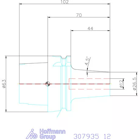 Haimer Zsugorbefogó Power Shrink Chuck, Safe-Lock-kal 12 mm