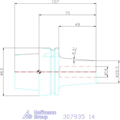 Haimer Zsugorbefogó Power Shrink Chuck, Safe-Lock-kal 14 mm