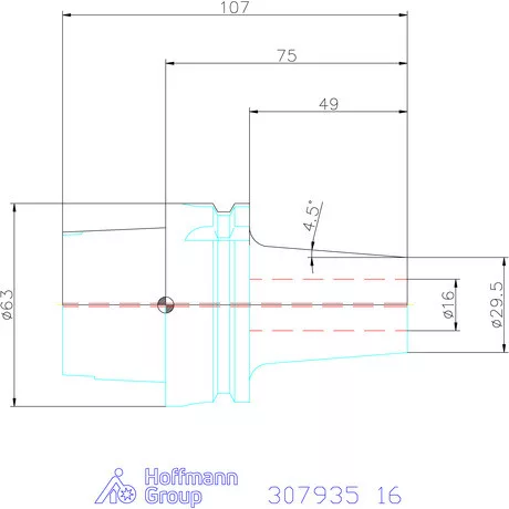 Haimer Zsugorbefogó Power Shrink Chuck, Safe-Lock-kal 16 mm