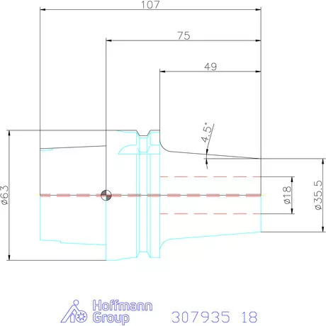 Haimer Zsugorbefogó Power Shrink Chuck, Safe-Lock-kal 18 mm