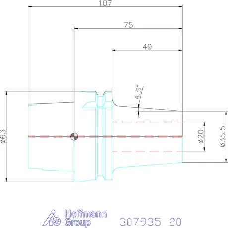 Haimer Zsugorbefogó Power Shrink Chuck, Safe-Lock-kal 20 mm