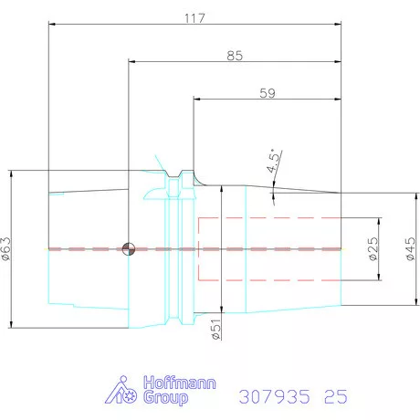 Haimer Zsugorbefogó Power Shrink Chuck, Safe-Lock-kal 25 mm