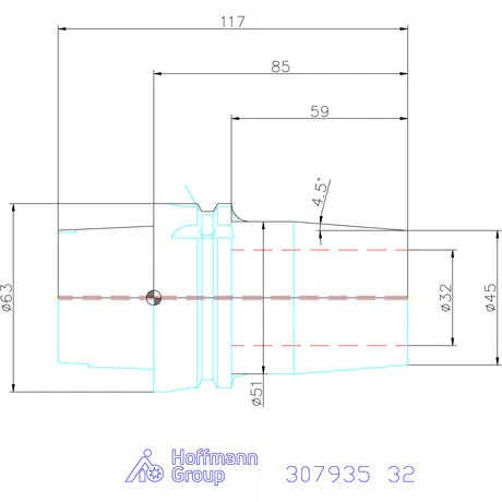 Haimer Zsugorbefogó Power Shrink Chuck, Safe-Lock-kal 32 mm