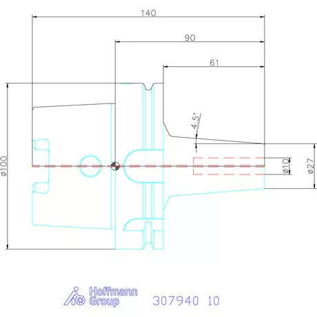 Haimer Zsugorbefogó Power Shrink Chuck, Safe-Lock-kal 10 mm