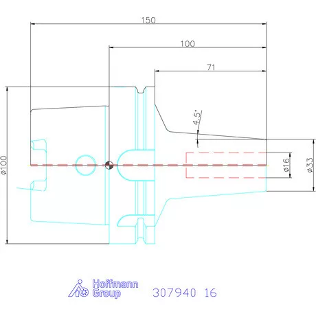Haimer Zsugorbefogó Power Shrink Chuck, Safe-Lock-kal 16 mm